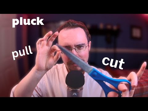 asmr | plucking & cutting your negative energy