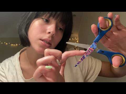 asmr over explaining simple items while doing your hair & makeup