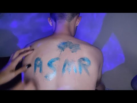 ASMR MASSAGEM NAS COSTAS COM SOM DE CHUVA RELAXANTE 💤