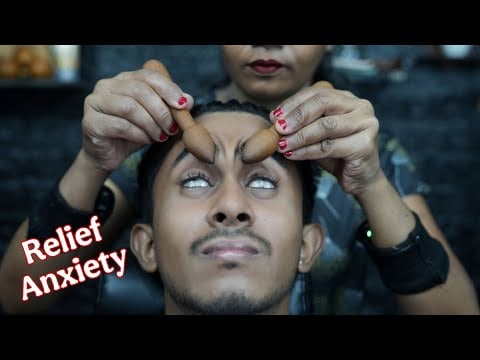 Stress & Anxiety Relief: Soothing Forehead Tapping Massage for Deep Sleep ASMR