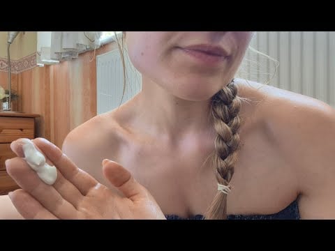 ASMR - Apply Sun Lotion with Me