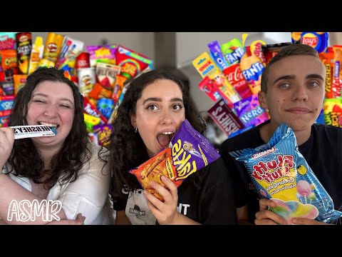 🌙 ASMR FRANÇAIS : DÉGUSTATION AMÉRICAINE 🇺🇸 🍭(ft.les copains)