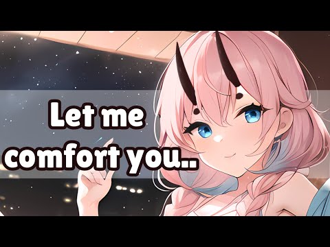 ASMR Sleep Aid | Your GF Cuddles You To Sleep ♡ [Heartbeats] [Gentle Breathing] [Humming]