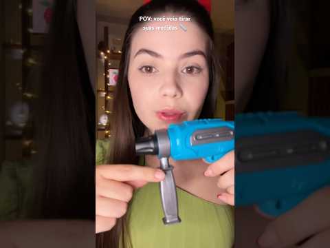 POV: você veio tirar suas medidas 📏 #asmr #asmrsounds #pov #medidas