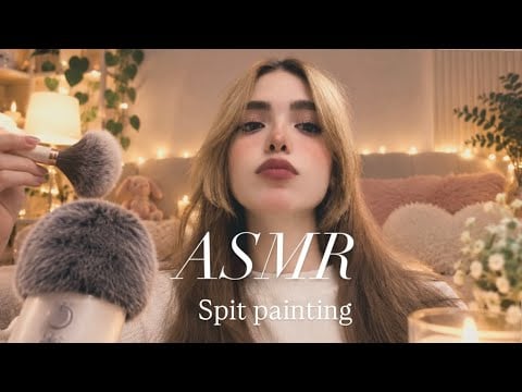 ASMR Spit Painting 🎨 | Wet & Tingly Mouth Sounds  |اس ام ار اسپیت پینتینگ🫠