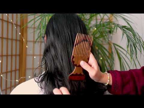ASMR Hairplay on a Real Person💆‍♂️ Soft Hands, Scalp Massage & Gentle Back Tracing (Ultra Relaxing)