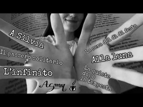 HAND MOVEMENTS + POESIE DI LEOPARDI 🪶 | ASMR 😴 *Soft Spoken*