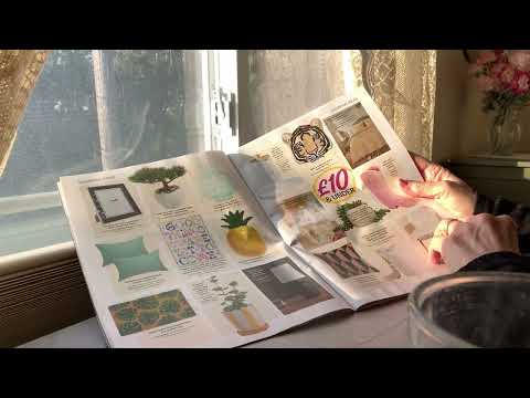 ASMR Flipping through “Your Home” British Magazine;  whispered
