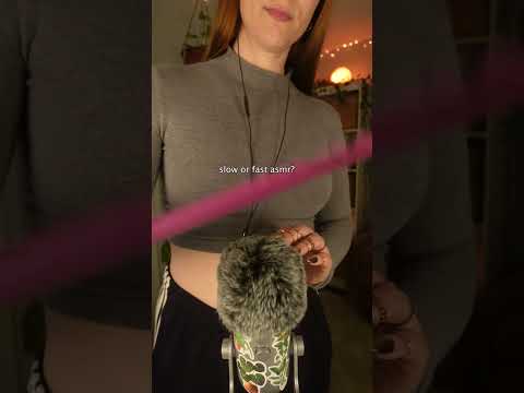 slow or fast asmr? #asmr #asmrsounds