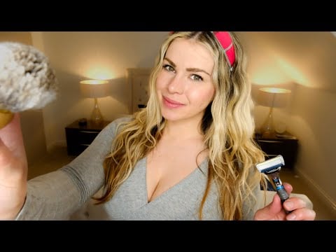 ASMR Binaural Barber Shave & Haircut (Cosy Shaving Sounds & Relaxing Hair Cutting)