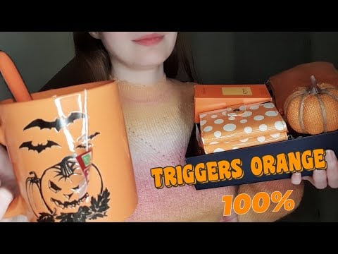 ASMR 🧡 TRIGGERS ORANGE FOR YOUR SLEEP