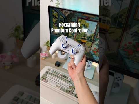 HexGaming Phantom Controller🤍 #ps5 #gifted #gaming #controller #pc #pcgaming #procontroller