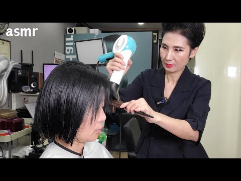 Korean Hair Salon ASMR: Energizing & Fast Styling for Instant Satisfaction ✂️🔥