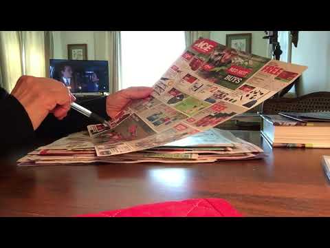 Ad-free ASMR; looking through newspaper ads; whispered