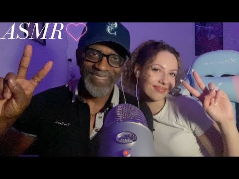ASMR| 100 Subscriber Special 😚🎉 - My Dad tries ASMR for the first time!