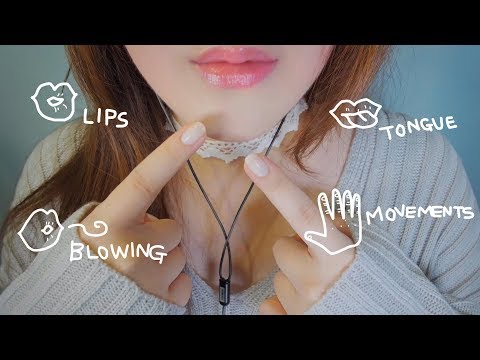 ASMR Relaxing Deep Slow Mouth Sounds & Hand Movements 🌙