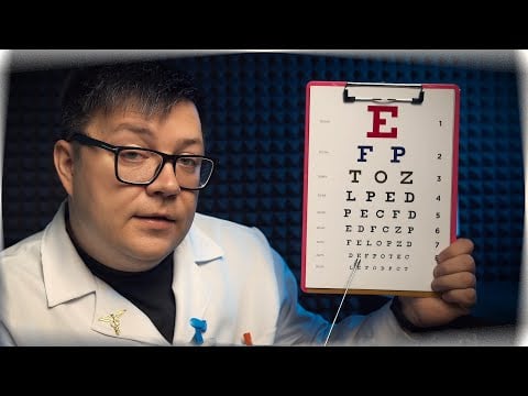 Slepest Eye Exam Roleplay for Sleep [ASMR Russian accent]