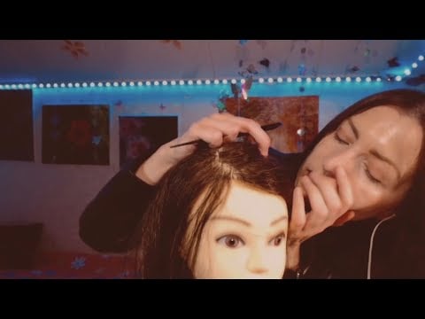 ASMR Suomi 🥰 Long Hair Brushing Before Sleeping 😴🥱 