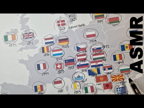ASMR: Flag Symbolism of Every European Nation Explained | ASMR Geography + relaxing