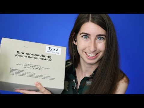 ASMR German Army Meal-Ready-to-Eat (MRE) Review