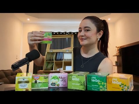 ASMR: UNBOXING + ORGANIZANDO MEUS CHÁS NOVOS 🍵
