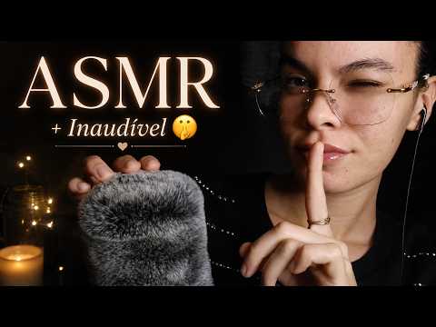 ASMR Cafuné + Sussurros Inaudíveis 🤍 Fluffy Mic Pertinho de Você