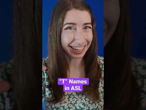 Part 21 - Your “T” Names in American Sign Language #shorts #asmr #asl #sleep