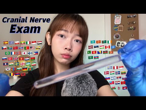ASMR Cranial Nerve Exam in 70+ Different Languages (2 hours for sleep)