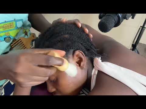 ASMR EAR CLEANING AND NITPICKING, SCALP SCRATCHING AND HEAD MASSAGE ON ITCHY SCALP FOR SLEEP TINGLES