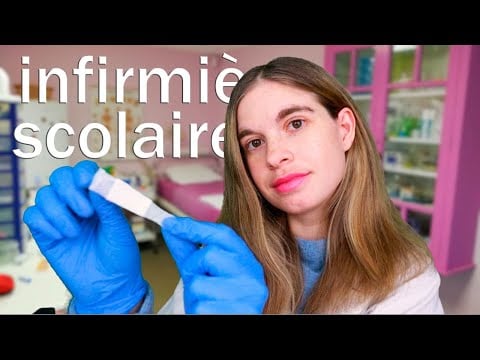 [ASMR] DOUCE INFIRMIERE SCOLAIRE TE RASSURE - roleplay médical