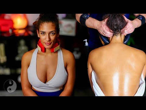 ASMR Greatest Seated Massage EVER! - So Good She Fell ASLEEP TWICE! with MOZA!