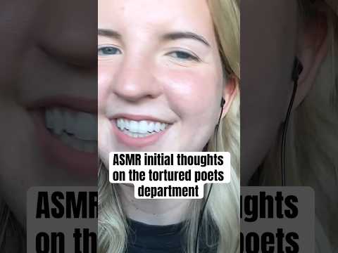 ASMR Whisper Ramble about the tortured poets department #asmr #taylorswift #asmrshorts