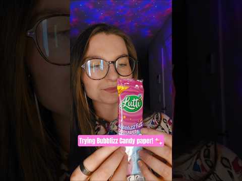 Mystery snack.... Bubblizz candy paper! 🍬 #asmr #asmreating #asmrsounds