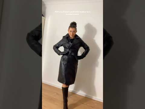You know she’s here to take control #asmr #leathertrench
