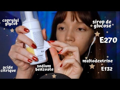 ASMR | Je lis des étiquettes très près du micro pour t'endormir ✨