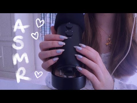 asmr long nails and fast and aggressive MIC triggers!