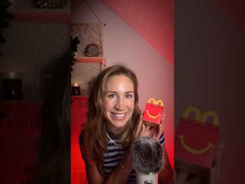ASMR McDonald’s Happy Meal Prizes 🍟✨ (Soft Whispers & Tapping🍔) #asmr #calmcozycole #mcdonalds