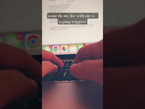 asmr do homework with me #asmrtriggers #typing #relax #visualtingle #asmr