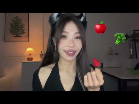 ASMR｜假吃咀嚼音模拟食音助眠（emoji版） tree tree的🍉🍗🍓🍎🥦🤣 #asmr #声控助眠 #咀嚼音 #假吃 #拟食音