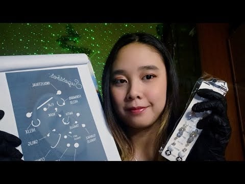 ASMR Ear Piercing Roleplay 👂 (Cleaning your Ear lobe, Marking, Personal Attention) ASMR Indonesia