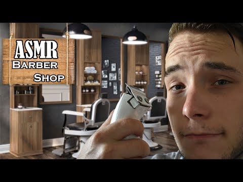 ASMR | Relaxing Haircut & Scalp Massage | Barbershop Roleplay