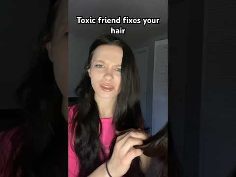 ASMR MEAN GIRL Fixes Your Hair #asmr #shorts