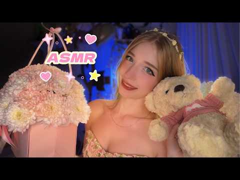 Asmr 🌸🎂обзорчик подарочков🩷🥺🎂Забота перед сном🎭🎪