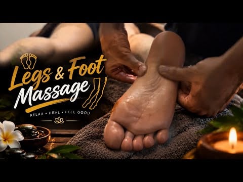 This Is How Tired Legs Actually Recover | Foot & Leg Massage