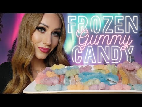 ASMR | Making & Eating Frozen Gummy Candy!! 🦄🍧🧊