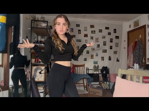 working out is about more than looking hot (grwm for the gym + fabric scratching & tapping)