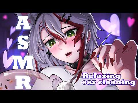 【ASMR】Intense Sleepy Girl Ear Cleaning with Close Whispers, Breathing, Brushing , Blowing, Scratches