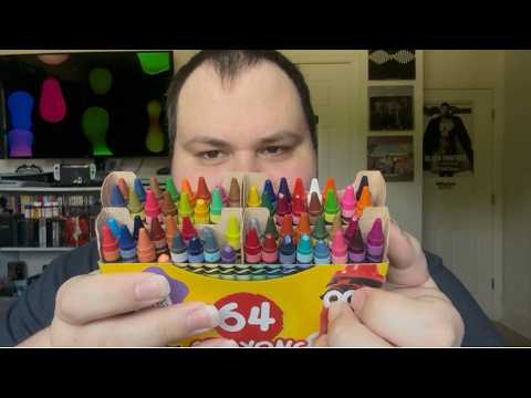 ASMR Coloring Your Face 🖍️ Face Touching, Unintelligible Whispering, Crayon On Camera