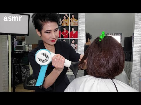 Korean Swift ASMR: Fast-Paced Hair Styling for Dynamic Relaxation and Calm 💇‍♀️💨