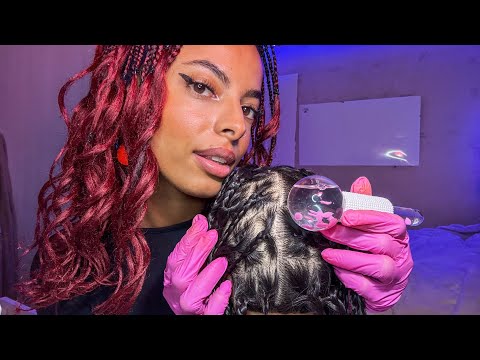 ASMR | Sensibilidade no couro cabeludo 💆🏽‍♀️ BOX BRAIDS 
